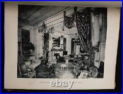 1892 antique Artistic Furniture Architecture Interiors Decorations French VRARE