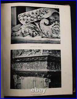 1892 antique Artistic Furniture Architecture Interiors Decorations French VRARE