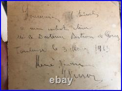 1915 Antique French Photography Artist Sculptor Identifier Photo