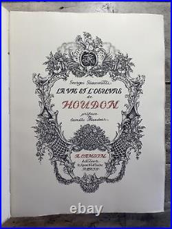 1929 Antique French Artist Collection La Vie et L'oeuvre de Houdon Limited 600