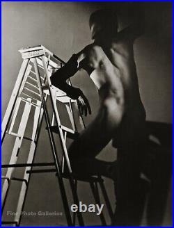 1937 Artist JARED FRENCH Male Nude By GEORGE PLATT LYNES Duotone Photo Art 12x16