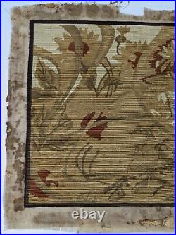 Antique French Art Nouveau Crosstitch Tapestry Aubusson Pictorial 20 X 15