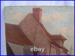 Antique French Oil Painting On Canvas, Signed
