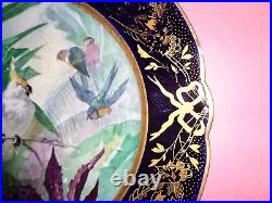Antique French Sevres Porcelain cabinet plate19th century Artist signed