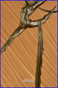 Art Nouveau Leaping Dancer Museum Quality Artwork by French Artist Milo Figurine