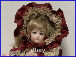 Artist Antique Reproduction French Jumeau Doll SCS Bisque Head Seeley Body 1989
