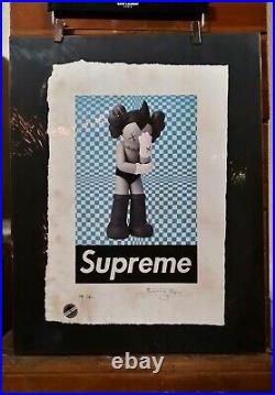 Astro Boy, KAWS, Supreme, Artist Proof, 22'x 15'x signed Fairchild Paris