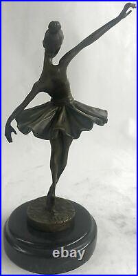 Bronze Sculpture by French Artist Milo Dancer Ballerina Office Art Nouveau DECOR