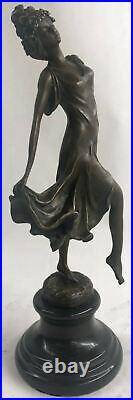 Bronze Sculpture of Gypsy Dancer By French Artist Coinet Home Decoration Figure