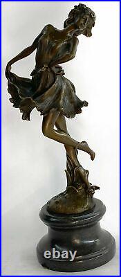 Bronze Sculpture of Gypsy Dancer By French Artist M. Lopez Home Decoration