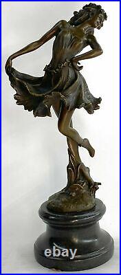 Bronze Sculpture of Gypsy Dancer By French Artist M. Lopez Home Decoration