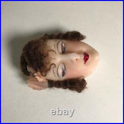 French Art Deco Stunning Boudoir Wax Doll Head