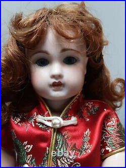 French Doll 14 tall Cabinet Size Artist Rendition Oriental Outfit Reproduction