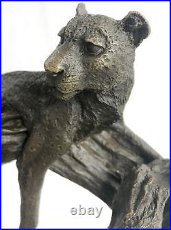 Handcrafted Lion Family by French Artist Barye Animal Wildlife Bronze Decorative