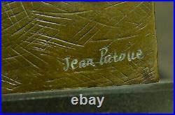 Handcrafted Signed Original French Artist Jean Patoue Sexy Girl Bronze Statue