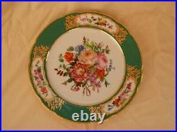 JULIENNE, ANTIQUE FRENCH PARIS HAND PAINTED PORCELAIN PLATE, EARLY 19th CENTURY
