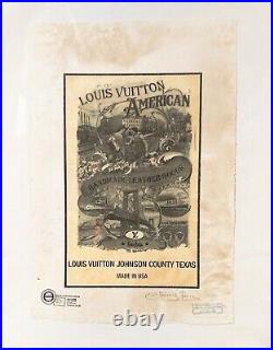 Louis Vuitton, Johnson Co. Texas, Artist Proof, 22'x 15'x Signed Fairchild Paris