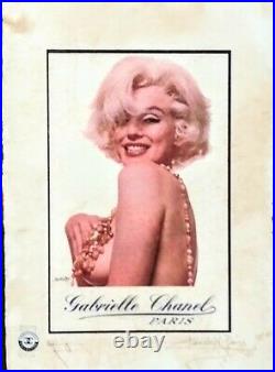 Marilyn Monroe, Gabrielle Chanel Paris, Artist Proof 22'x15'x By Fairchild Paris