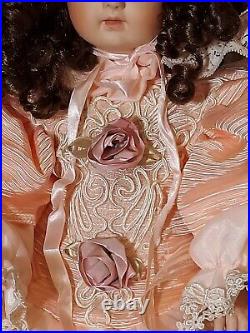 Pat Loveless Jumeau Antique Victorian Reproduction French Doll Peach & Cream 18