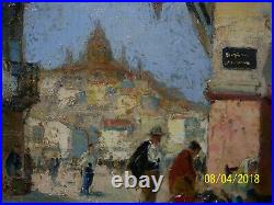 Paul Emile Lecomte Major Listed Artist Antique Original Oil Canvas Authentic
