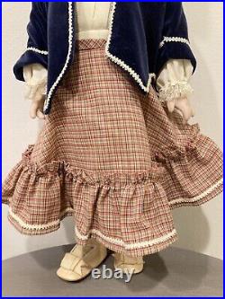 Vintage Artist Reproduction Antique French Bru Jne 8 Bisque Doll Custom Outfit